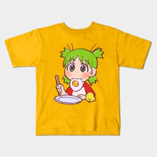 yotsuba breakfast eating fried egg Kids T-Shirt